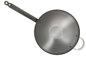 de Buyer - "Mineral B" ~ 40 cm-es wok ~ acél serpenyő