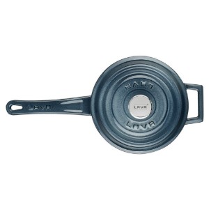 Öntöttvas szószos lábas,  18 cm, "Prémium", szürke - LAVA