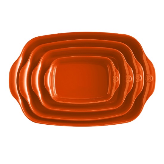 Emile Henry - 36,5 x 23,5 cm/2,7L -es Toscane, kerámia tepsi