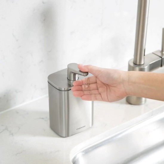 simplehuman ~ 454 ml -es, rozsdamentes acél ~ folyékony szappan adagoló