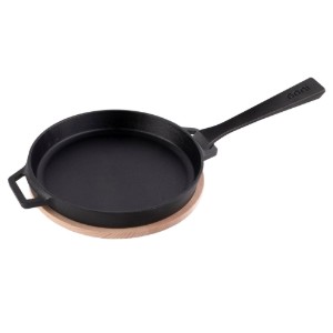 Öntöttvas serpenyő, levehető fogantyúval, 25 cm, "SKILLET" modell - Ooni