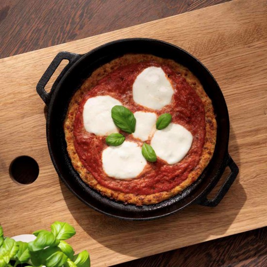 Öntöttvas serpenyő, levehető fogantyúval, 25 cm, "SKILLET" modell - Ooni