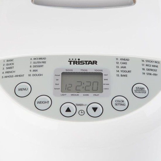 Tristar - 550 W-os fehér kenyérsütő