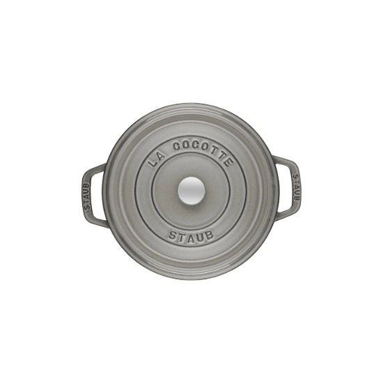Staub cocotte fazék 18 cm/1,7 l, öntöttvasból, Graphite Grey