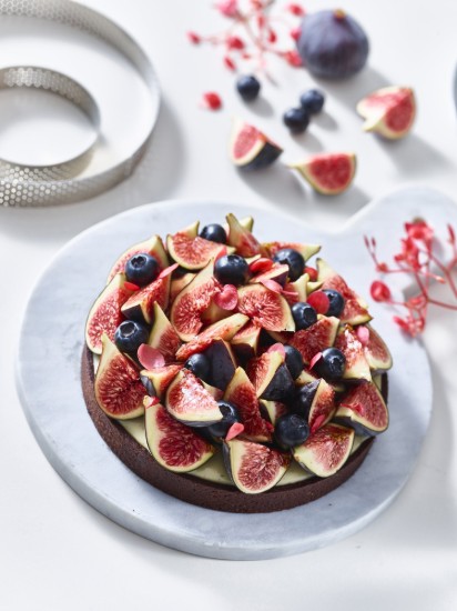 Perforált tortaforma, rozsdamentes acél, 15,5 cm - de Buyer