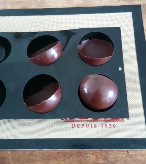 Szilikon forma 6 félpesztő, 30 x 17,5 cm - de Buyer