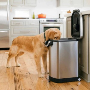 Kisállateledel edény, rozsdamentes acél, 30 L - simplehuman