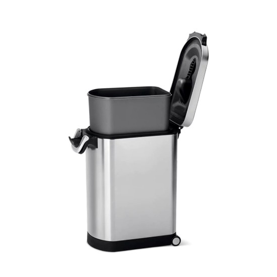 Kisállateledel edény, rozsdamentes acél, 30 L - simplehuman
