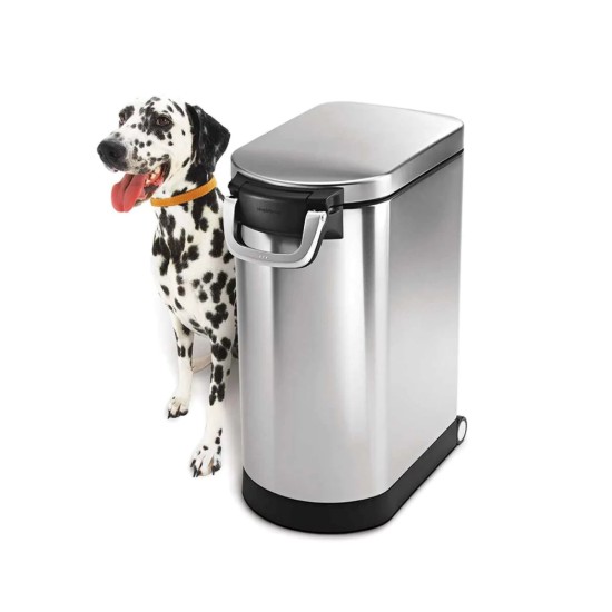 Kisállateledel edény, rozsdamentes acél, 30 L - simplehuman