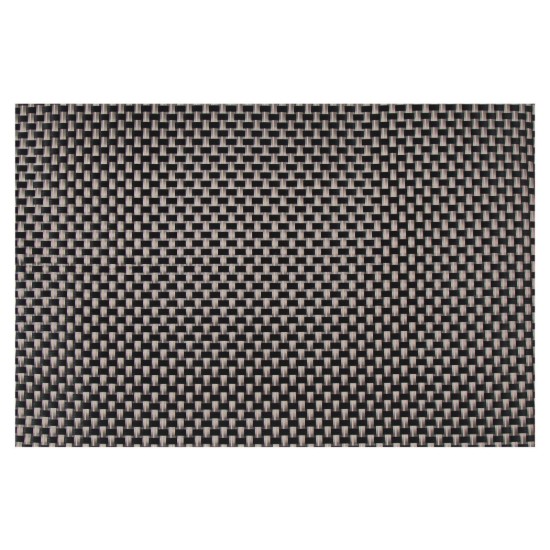 4 db ~ 45 x 30 cm-es fekete tányéralátét készlet 