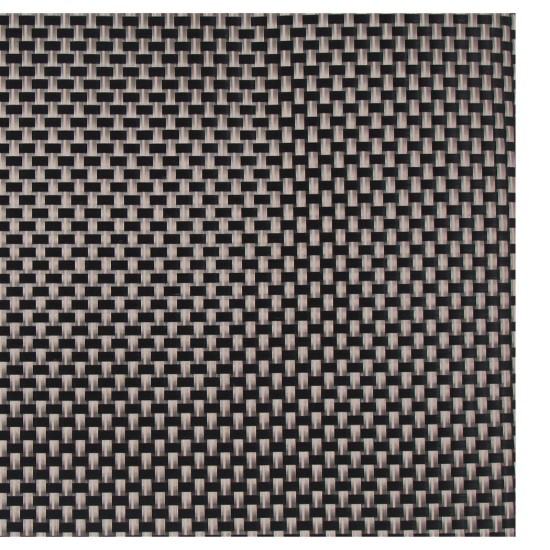 4 db ~ 45 x 30 cm-es fekete tányéralátét készlet 