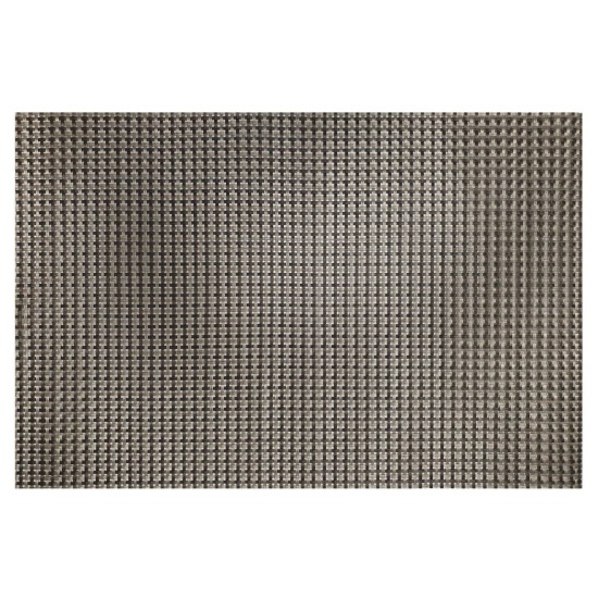 Készlet 4 asztali szőnyeg, 45 × 30 cm, sötétbarna
