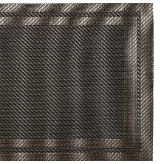 Szett 4 db asztali szőnyeg, 45 x 30 cm, fekete