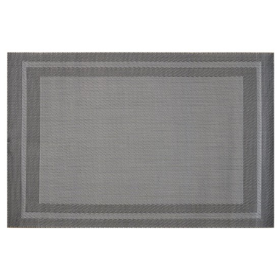 4 db asztali alátét készlet, 45 x 30 cm, szürke