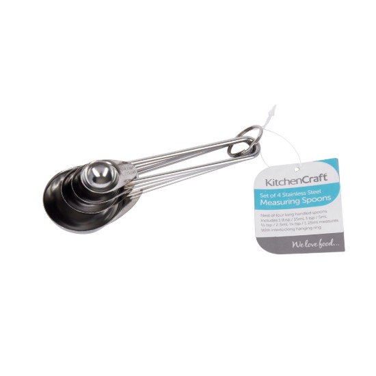 Kitchen Craft 4 darabos mérőkanál készlet, 1.25 - 15 ml