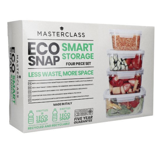 4 db "Eco Smart Snap" ételtároló készlet, "MasterClass" – Kitchen Craft