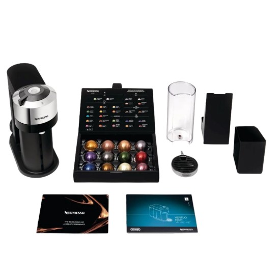 1500 W-os kávéfőző, "VertuoNext Deluxe", Chrome - Nespresso