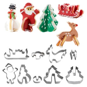 3D süti kiszúró készlet, 9 darab, "Santa Claus is coming" - Westmark