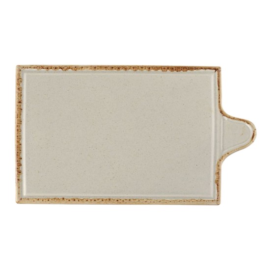 Sajtos tálaló, porcelán, 30x18cm, "Északok", szürke - Porland