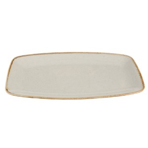 Porcelán tál, 31x18cm, "Seasons", Szürke - Porland
