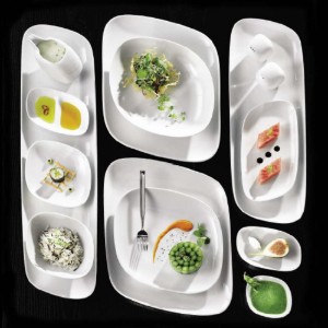 Porcelán tál, 21 cm, "Gastronomi Perspective" - Porland