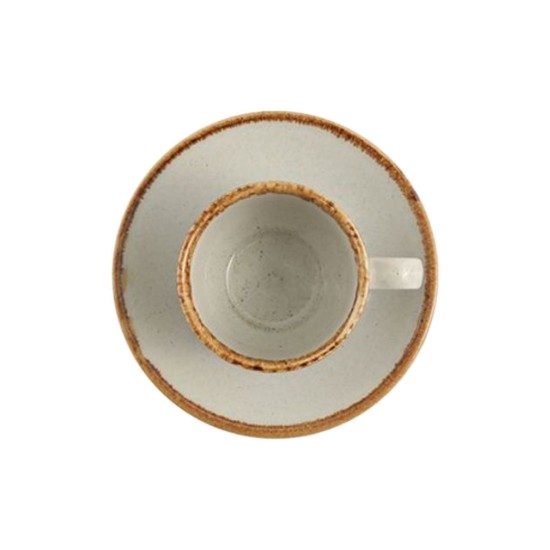 Kávéscsésze és kistányér, porcelán, "Seasons", 80ml, szürke - Porland