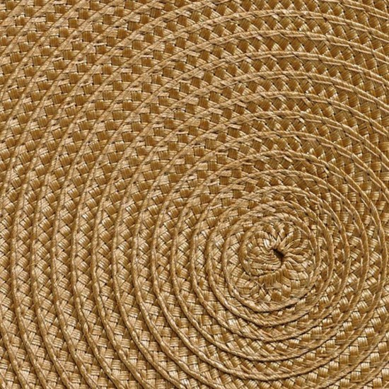 Kerek alakú asztalszőnyeg, "Circle", 38 cm, műanyag, bézs - Saleen