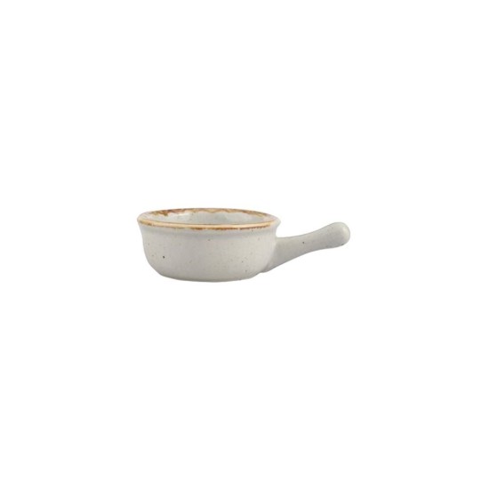 Mini tál füllel, porcelán, 9,5 cm, szürke, "Seasons" - Porland