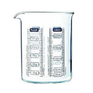 Pyrex - "Classic" Mércézett bögre, boroszilikát üveg, 750ml
