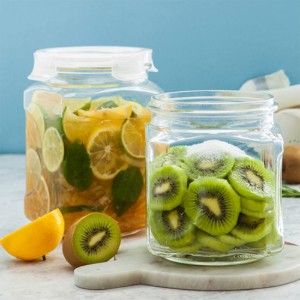 Élelmiszertároló edény, üveg, 2000ml, "Big Canister" - Glasslock