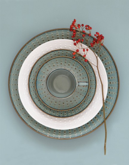 Levestál, porcelán, 20cm, "Drops Celadon" - Nuova R2S