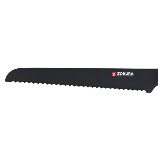 Kenyérvágó kés, rozsdamentes acél, 20 cm - Zokura