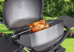 Rotisserie készlet grillsütőhöz, rozsdamentes acél - Zokura