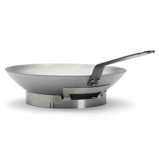 de Buyer Szénacél wok serpenyő 35 cm "Carbone Plus"