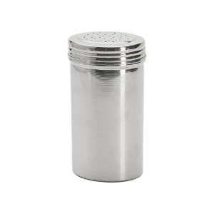 Tartály fűszerek szórásához, szitával, rozsdamentes acél, 7 × 13 cm/1,5 mm - de Buyer