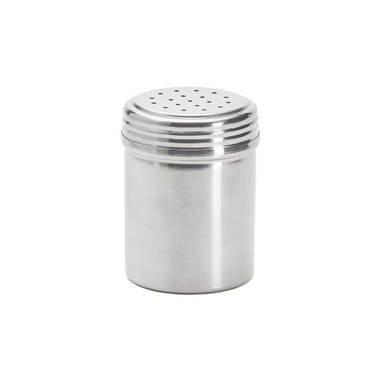 Tartály fűszerek szórásához, szitával, rozsdamentes acél, 7 × 10 cm/2,5 mm - de Buyer