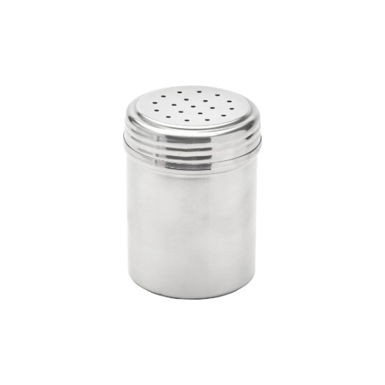 Tartály fűszerek szórásához, szitával, rozsdamentes acél, 7 × 10 cm/2,5 mm - de Buyer