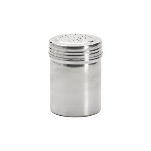 Tartály fűszerek szórásához, szitával, rozsdamentes acél, 7 × 10 cm/1,5 mm - de Buyer