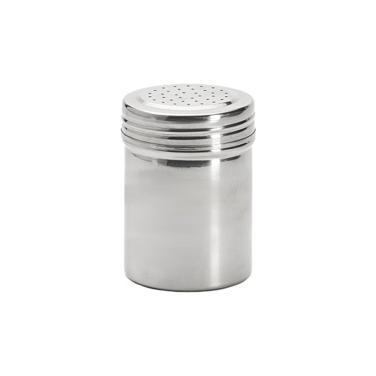 Tartály fűszerek szórásához, szitával, rozsdamentes acél, 7 × 10 cm/1,5 mm - de Buyer