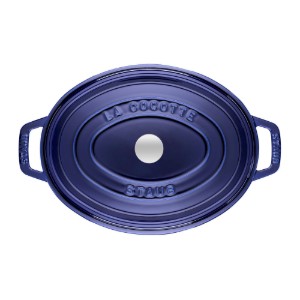 Staub - 33 cm / 6.7 litres Dark Blue  - Ovális Cocotte öntöttvas fazék