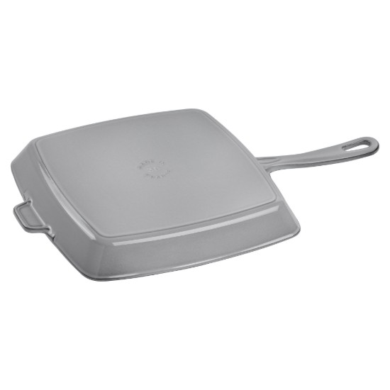 Staub Négyszögletes grillsütő, 30 cm, Graphite Grey