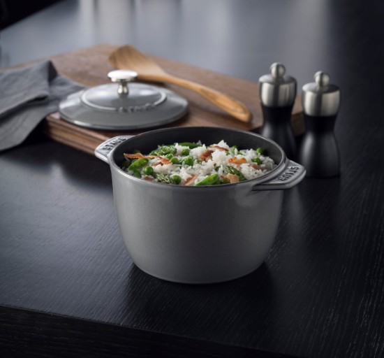 Staub - Cocotte edény rizsnek, öntöttvas, 16cm/1,75L, Graphite Grey 