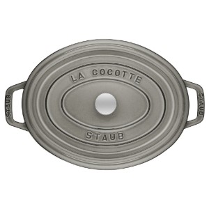 Staub ~ 37 cm / 8 literes, Graphite Grey (Grafitszürke) ovális Cocotte edény
