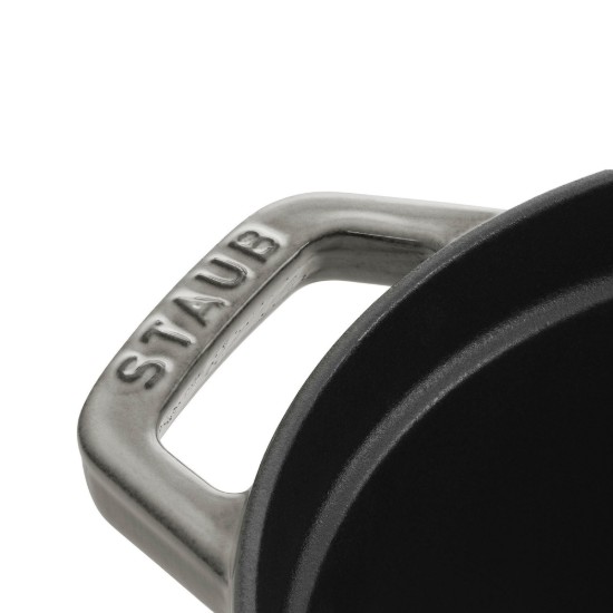 Staub ~ 37 cm / 8 literes, Graphite Grey (Grafitszürke) ovális Cocotte edény