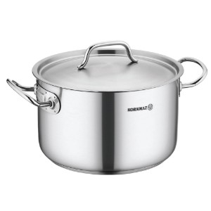 Mély, rozsdamentes acél lábas fedővel, 40 cm / 31 L, "Proline Gastro" - Korkmaz