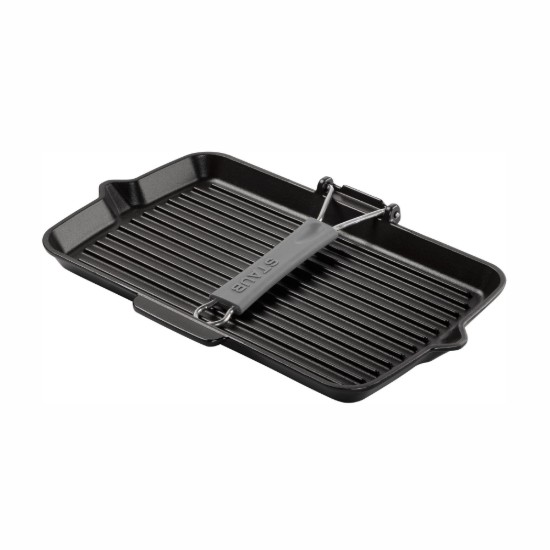 Staub négyszögletes grillserpenyő 34 x 21 cm, Black