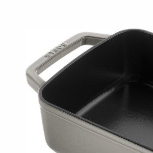Staub Sütőtálca, öntöttvas, 30 × 20 cm, Graphite Grey