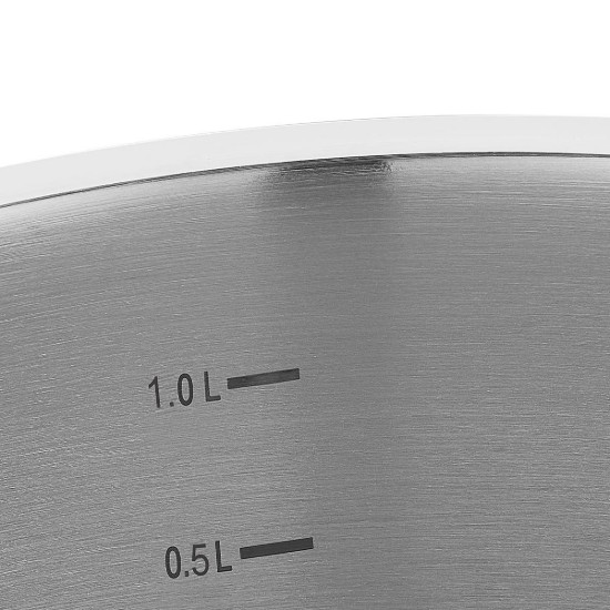 Rozsdamentes acél lábas fedővel, 16 cm / 1,5 L, "Proline" - Korkmaz