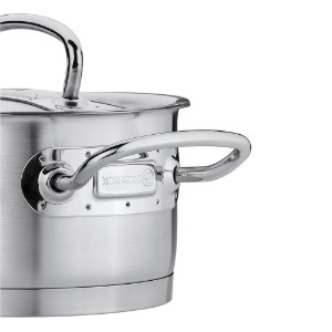Rozsdamentes acél lábas fedővel, 16 cm / 1,5 L, "Proline" - Korkmaz