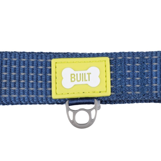 Built Pet - Fényvisszaverő kutya nyakörv, nagy, kék